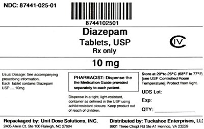 Diazepam 10 mg (8744102501 Diazepam 10 mg)